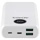 Acumulator extern 2 x USB, Type-C, Quick Charge 3.0, PD 18W, 3A, 20000mAh, Digital Display - Adata (AP20000QCD-DGT-CWH) - White Acumulator extern 2 x USB, Type-C, Quick Charge 3.0, PD 18W, 3A, 20000mAh, Digital Display - Adata (AP20000QCD-DGT-CWH) - White