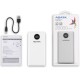 Acumulator extern 2 x USB, Type-C, Quick Charge 3.0, PD 18W, 3A, 20000mAh, Digital Display - Adata (AP20000QCD-DGT-CWH) - White Acumulator extern 2 x USB, Type-C, Quick Charge 3.0, PD 18W, 3A, 20000mAh, Digital Display - Adata (AP20000QCD-DGT-CWH) - White