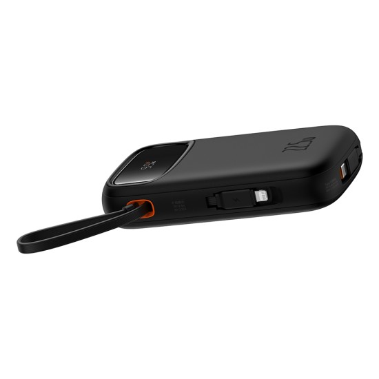 Acumulator Extern 2x Lightning, 3x Type-C, 2x USB, 22.5W, 10000mAh + Cablu Type-C, 30cm - Baseus Qpow Pro+ (P10055003113-00) - Black Acumulator Extern 2x Lightning, 3x Type-C, 2x USB, 22.5W, 10000mAh + Cablu Type-C, 30cm - Baseus Qpow Pro+ (P10055003113-00) - Black
