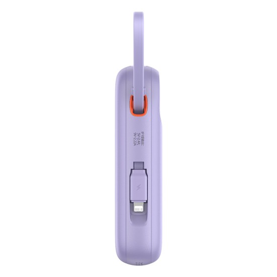 Acumulator Extern 2x Lightning, 3x Type-C, 2x USB, 22.5W, 20000mAh + Cablu Type-C, 30cm - Baseus Qpow Pro+ (P10055002513-00) - Purple Acumulator Extern 2x Lightning, 3x Type-C, 2x USB, 22.5W, 20000mAh + Cablu Type-C, 30cm - Baseus Qpow Pro+ (P10055002513-00) - Purple