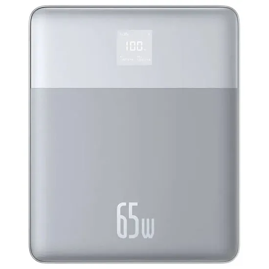Acumulator Extern 2x Type-C, 65W, 12000mAh + Cablu USB-C - Baseus (P10063801S13-00) - Silver Acumulator Extern 2x Type-C, 65W, 12000mAh + Cablu USB-C - Baseus (P10063801S13-00) - Silver