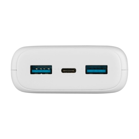 Acumulator Extern 2x USB, Type-C, 20W, 20000mAh - Fixed Zen 20 (FIXZEN-20-WH) - White