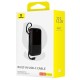 Acumulator Extern Lightning, 2x Type-C, USB, 22.5W, 10000mAh + Cablu Type-C - Baseus Qpow Pro+ (P10067101113-00) - Black Acumulator Extern Lightning, 2x Type-C, USB, 22.5W, 10000mAh + Cablu Type-C - Baseus Qpow Pro+ (P10067101113-00) - Black