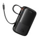 Acumulator Extern Lightning, 2x Type-C, USB, 22.5W, 10000mAh + Cablu Type-C - Baseus Qpow Pro+ (P10067101113-00) - Black Acumulator Extern Lightning, 2x Type-C, USB, 22.5W, 10000mAh + Cablu Type-C - Baseus Qpow Pro+ (P10067101113-00) - Black