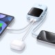 Acumulator Extern Lightning, 2x Type-C, USB, 22.5W, 10000mAh + Cablu Type-C - Baseus Qpow Pro+ (P10067101313-00) - Blue