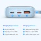 Acumulator Extern Lightning, 2x Type-C, USB, 22.5W, 10000mAh + Cablu Type-C - Baseus Qpow Pro+ (P10067101313-00) - Blue