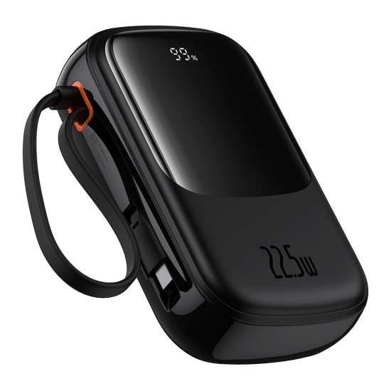 Acumulator Extern Lightning, 2x Type-C, USB, 22.5W, 20000mAh + Cablu Type-C - Baseus Qpow Pro+ (P10067103113-00) - Black Acumulator Extern Lightning, 2x Type-C, USB, 22.5W, 20000mAh + Cablu Type-C - Baseus Qpow Pro+ (P10067103113-00) - Black