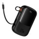 Acumulator Extern Lightning, 2x Type-C, USB, 22.5W, 20000mAh + Cablu Type-C - Baseus Qpow Pro+ (P10067103113-00) - Black Acumulator Extern Lightning, 2x Type-C, USB, 22.5W, 20000mAh + Cablu Type-C - Baseus Qpow Pro+ (P10067103113-00) - Black