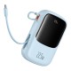Acumulator Extern Lightning, 2x Type-C, USB, 22.5W, 20000mAh + Cablu Type-C - Baseus Qpow Pro+ (P10067103313-00) - Blue Acumulator Extern Lightning, 2x Type-C, USB, 22.5W, 20000mAh + Cablu Type-C - Baseus Qpow Pro+ (P10067103313-00) - Blue