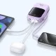 Acumulator Extern Lightning, 2x Type-C, USB, 22.5W, 20000mAh + Cablu Type-C - Baseus Qpow Pro+ (P10067103513-00) - Purple Acumulator Extern Lightning, 2x Type-C, USB, 22.5W, 20000mAh + Cablu Type-C - Baseus Qpow Pro+ (P10067103513-00) - Purple
