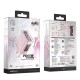 Acumulator pentru Priza, 2 X USB-C, USB, GaN, PD65W - Acesfast (A45) - Cherry Blossom