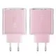 Acumulator pentru Priza, 2 X USB-C, USB, GaN, PD65W - Acesfast (A45) - Cherry Blossom Acumulator pentru Priza, 2 X USB-C, USB, GaN, PD65W - Acesfast (A45) - Cherry Blossom