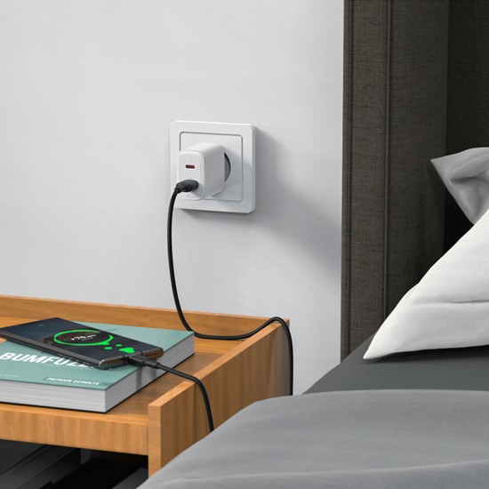 Acumulator pentru Priza, USB, Type-C, 20W, Fast Charging - Acefast (A25) - White