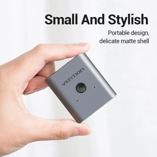 Adaptor 2x HDMI, 4K@60Hz - Vention - HDMI Switcher (AFUH0) - Silver Adaptor 2x HDMI, 4K@60Hz - Vention - HDMI Switcher (AFUH0) - Silver