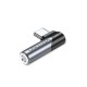 Adaptor Audio Type-C la Jack 3.5mm, Gaming, 90° Right Angle - Vention (BGWH0) - Gray Adaptor Audio Type-C la Jack 3.5mm, Gaming, 90° Right Angle - Vention (BGWH0) - Gray