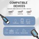 Adaptor cu Functia OTG, Type-C la USB 2.0, U-Disk Reader, Stable Connection, 0.15m - Vention (CCSBB) - Black Adaptor cu Functia OTG, Type-C la USB 2.0, U-Disk Reader, Stable Connection, 0.15m - Vention (CCSBB) - Black