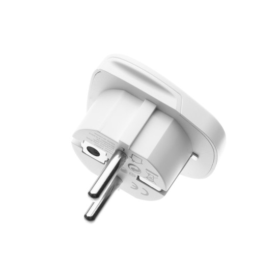 Adaptor EU, Policarbonat, 10A - Fixed (FIXCT-EU) - White