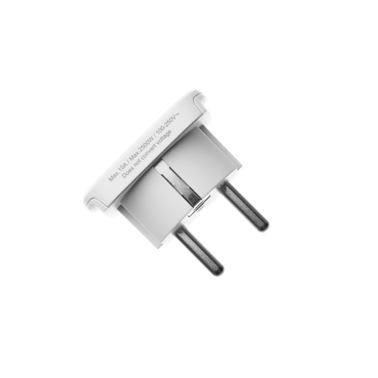 Adaptor EU, Policarbonat, 10A - Fixed (FIXCT-EU) - White