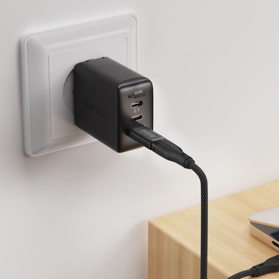 Adaptor Fast Charging, Type-C to USB 3.0, Data Transmission, 5Gbps - Acefast (J2) - Black
