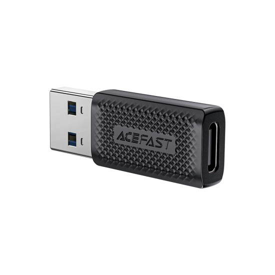 Adaptor Fast Charging, Type-C to USB 3.0, Data Transmission, 5Gbps - Acefast (J2) - Black