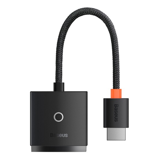 Adaptor HDMI la VGA, Jack 3.5mm, Micro-USB Intrare Curent, 1080P, 60Hz - Baseus Lite Series (WKQX010101) - Black