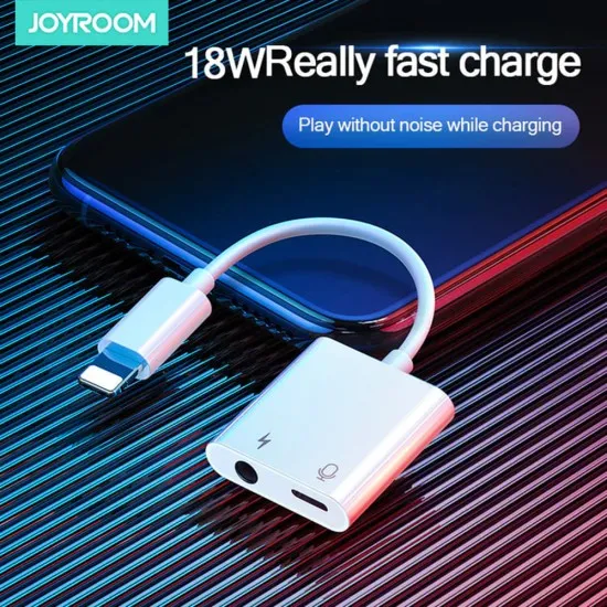 Adaptor Lightning la Jack, Lightning, 18W - JoyRoom (S-Y105) - White