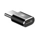 Adaptor OTG Micro-USB la Type-C, 2.4A - Baseus (CAMOTG-01) - Black