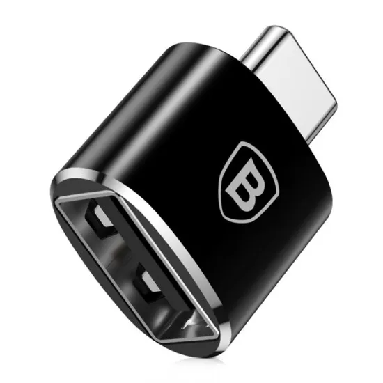 Adaptor OTG USB la Type-C 480Mbps, 2.4A - Baseus (CATOTG-01) - Black Adaptor OTG USB la Type-C 480Mbps, 2.4A - Baseus (CATOTG-01) - Black
