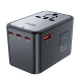 Adaptor pentru Priza 3x Type-C, EU, UK, AUS, US, GaN, PD75W - Acefast (Z1) - Black Adaptor pentru Priza 3x Type-C, EU, UK, AUS, US, GaN, PD75W - Acefast (Z1) - Black