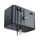 Adaptor pentru Priza 3x Type-C, EU, UK, AUS, US, GaN, PD75W - Acefast (Z1) - Black Adaptor pentru Priza 3x Type-C, EU, UK, AUS, US, GaN, PD75W - Acefast (Z1) - Black