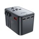 Adaptor pentru Priza 3x Type-C, EU, UK, AUS, US, GaN, PD75W - Acefast (Z1) - Black Adaptor pentru Priza 3x Type-C, EU, UK, AUS, US, GaN, PD75W - Acefast (Z1) - Black