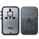 Adaptor pentru Priza 3x Type-C, EU, UK, AUS, US, GaN, PD75W - Acefast (Z1) - Black Adaptor pentru Priza 3x Type-C, EU, UK, AUS, US, GaN, PD75W - Acefast (Z1) - Black