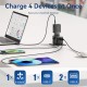 Adaptor pentru Priza EU la US, UK, AUS, Type-C, 2x USB, Fast Charging, 20W - Vention (FJEB0) - Black Adaptor pentru Priza EU la US, UK, AUS, Type-C, 2x USB, Fast Charging, 20W - Vention (FJEB0) - Black