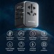 Adaptor pentru Priza EU la US, UK, AUS, Type-C, 2x USB, Fast Charging, 20W - Vention (FJEB0) - Black Adaptor pentru Priza EU la US, UK, AUS, Type-C, 2x USB, Fast Charging, 20W - Vention (FJEB0) - Black