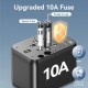 Adaptor pentru Priza EU la US, UK, AUS, Type-C, 2x USB, Fast Charging, 20W - Vention (FJEB0) - Black Adaptor pentru Priza EU la US, UK, AUS, Type-C, 2x USB, Fast Charging, 20W - Vention (FJEB0) - Black