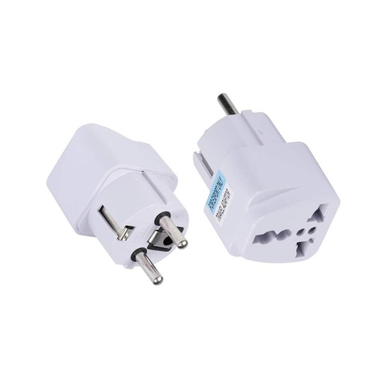 Adaptor pentru Priza, EU, UK, AUS, US - Techsuit (C524) - White