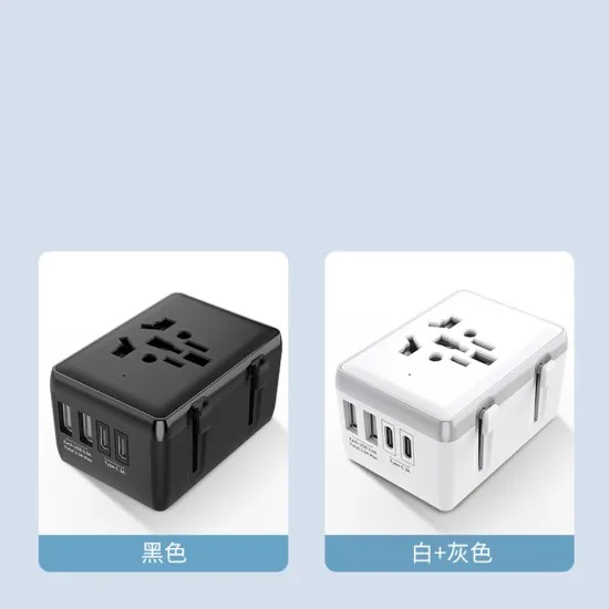 Adaptor pentru Priza PD20W, 2 x USB, 2 x Type-C, EU, UK, AUS, US - Techsuit (HHT203A) - White Adaptor pentru Priza PD20W, 2 x USB, 2 x Type-C, EU, UK, AUS, US - Techsuit (HHT203A) - White