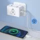 Adaptor pentru Priza PD20W, 2 x USB, 2 x Type-C, EU, UK, AUS, US - Techsuit (HHT203A) - White Adaptor pentru Priza PD20W, 2 x USB, 2 x Type-C, EU, UK, AUS, US - Techsuit (HHT203A) - White