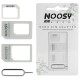 Adaptor pentru SIM, Nano, Micro - Techsuit Unlimited Innovation - White