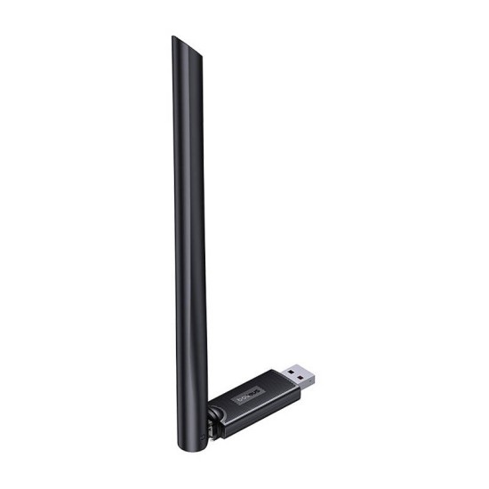 Adaptor WiFi cu antena 300Mbps Windows/Linux - Baseus FastJoy BS-OH172 (B01317600111-01) - Black