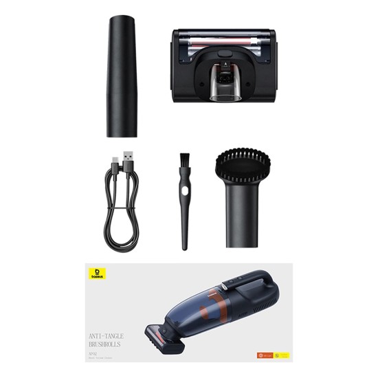 Aspirator pentru Locuinta si Masina, 6000Pa, 10000mAh, 160W - Baseus AP02 (C30459600121-00) - Black