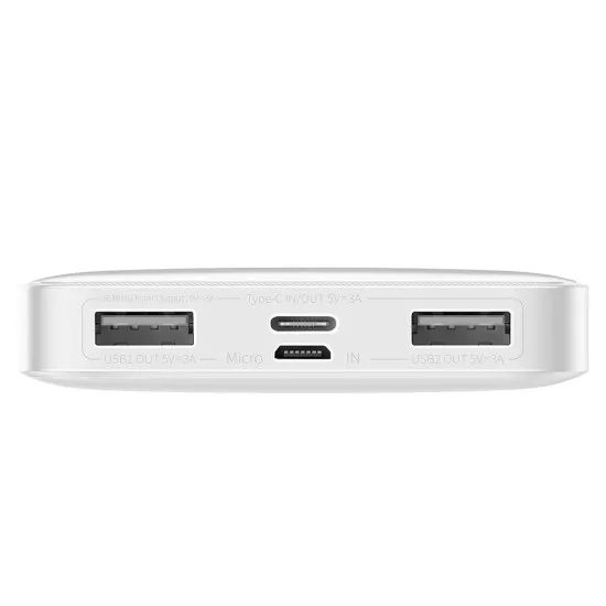Baterie externa 10000mAh, 15W - Baseus Bipow Digital Display (PPBD050002) - White Baterie externa 10000mAh, 15W - Baseus Bipow Digital Display (PPBD050002) - White