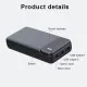 Baterie Externa 20000mAh, Lumini LED - Techsuit (PB-N2) - Black Baterie Externa 20000mAh, Lumini LED - Techsuit (PB-N2) - Black