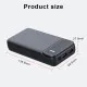 Baterie Externa 20000mAh, Lumini LED - Techsuit (PB-N2) - Black Baterie Externa 20000mAh, Lumini LED - Techsuit (PB-N2) - Black