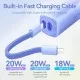 Baterie externa Fast Charging cable, Type-C, Lightning, 5000mAh - Vention (FHWL0) - Bleu Baterie externa Fast Charging cable, Type-C, Lightning, 5000mAh - Vention (FHWL0) - Bleu