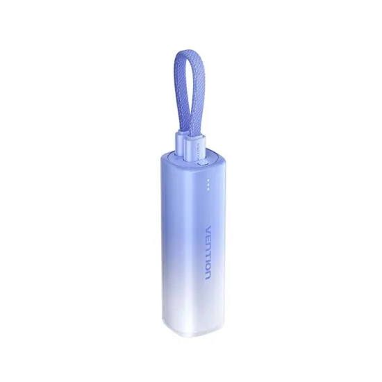 Baterie externa Fast Charging cable, Type-C, Lightning, 5000mAh - Vention (FHWL0) - Bleu Baterie externa Fast Charging cable, Type-C, Lightning, 5000mAh - Vention (FHWL0) - Bleu