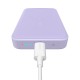 Baterie Externa USB-C, MagSafe, 10000mAh, 20W - Baseus Magnetic Mini (PPCX110105) - Purple