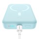 Baterie Externa USB-C, MagSafe, 10000mAh, 30W - Baseus Mini (PPCX110203) - Blue