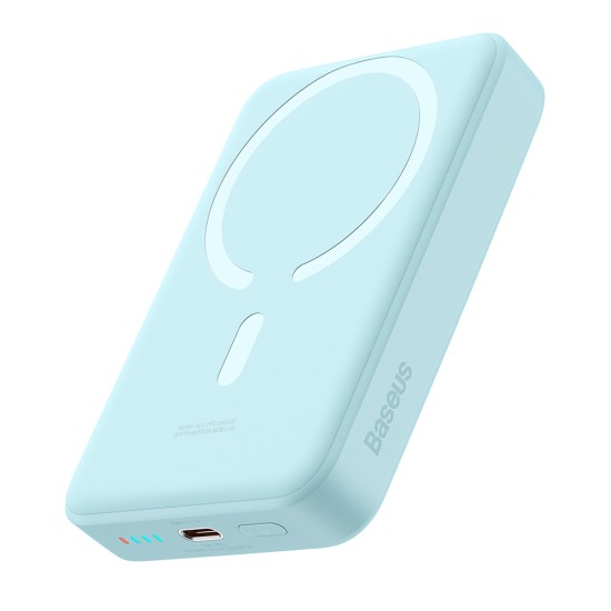 Baterie Externa USB-C, MagSafe, 10000mAh, 30W - Baseus Mini (PPCX110203) - Blue