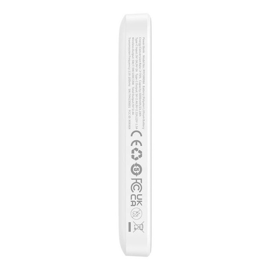 Baterie Externa USB-C, MagSafe, 6000mAh, 20W - Baseus Magnetic Mini Air (P10059002223-00) - White